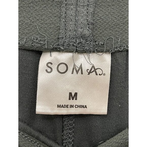 Soma Wide-Leg Pull-On Lounge Pants with‎ pockets Large ankle slit - Picture 4 of 9